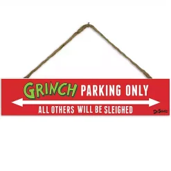 Grinch Parking Only Hanging Wall Plaque