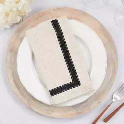 Grosgrain Accent Napkins, Set of 4