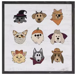 Halloween Hounds Framed Art Print