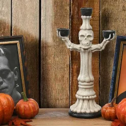 Halloween Skeleton Candelabra