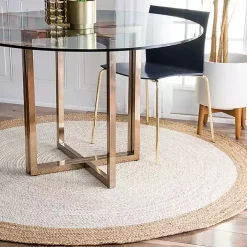 Hand Woven Jute Eugene Round Area Rug, 6 ft.