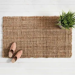 Handspun Jute Boucle Scatter Rug