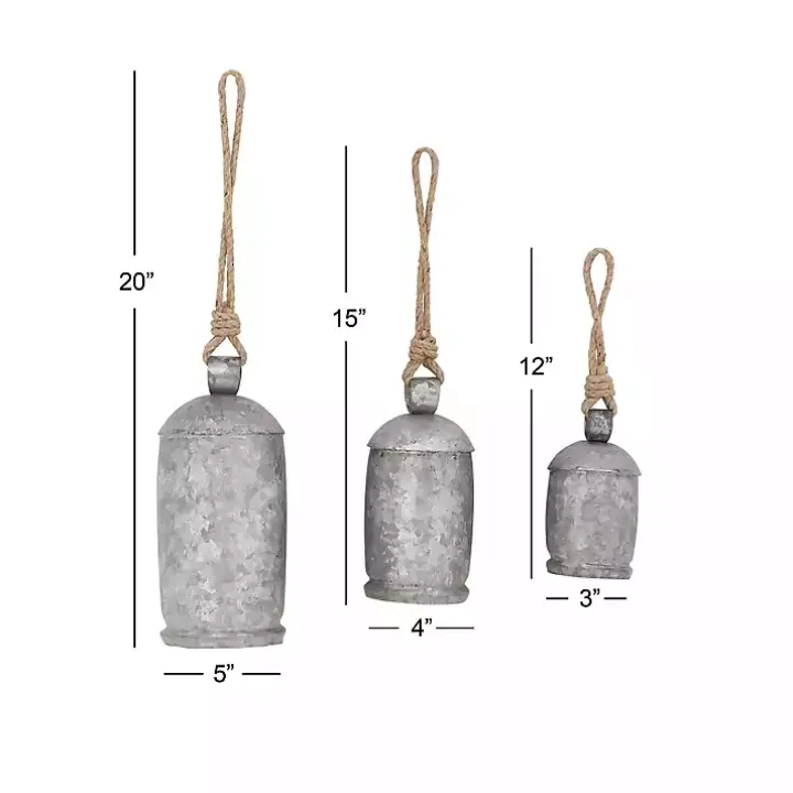Hanging Decorative Bells, Set of 3