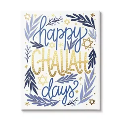 Happy Challah Days Canvas Art Print