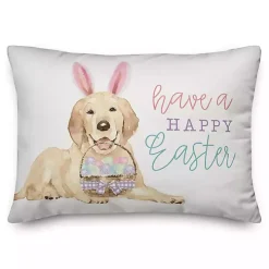 Happy Easter Dog Indoor/Outdoor Lumbar Pillow