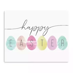Happy Easter Eggs Canvas Art Print