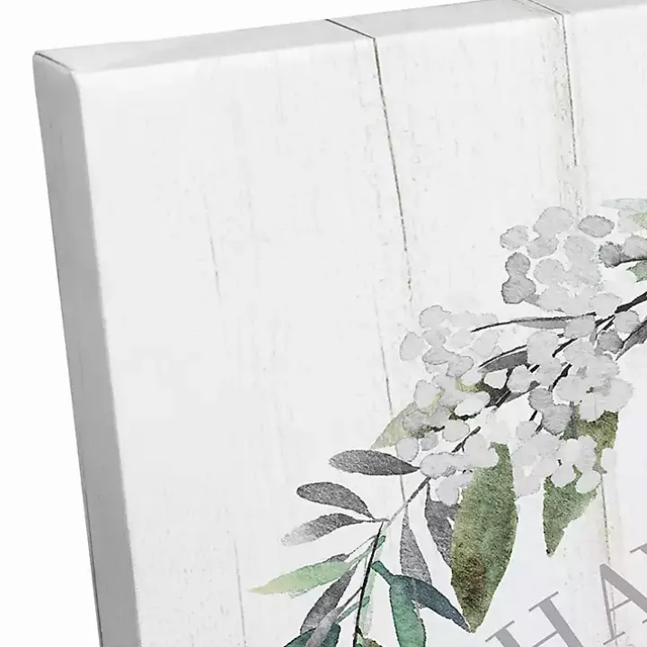 Happy Easter Wreath Canvas Art Print