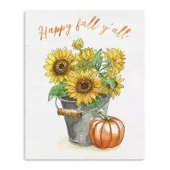 Happy Fall Y'all Canvas Art Print