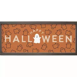 Happy Ghosts and Halloween Framed Wall Plaque