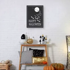 Happy Halloween Bats Canvas Art Print