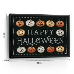 Happy Halloween Jack-o-Lanterns Framed Art Print