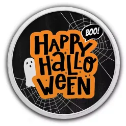 Happy Halloween Round Wall Plaque