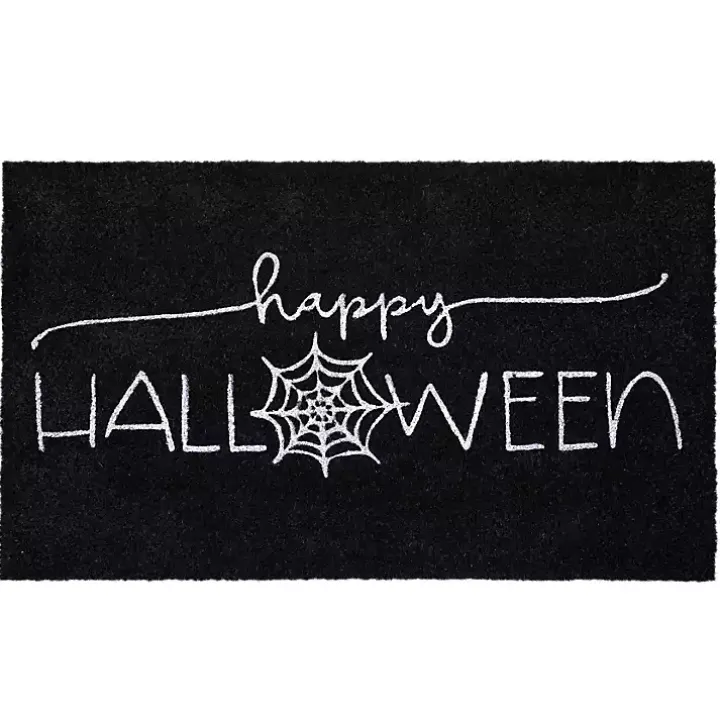 Happy Halloween Spider Web Doormat