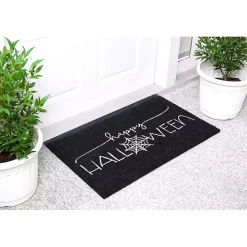 Happy Halloween Spider Web Doormat
