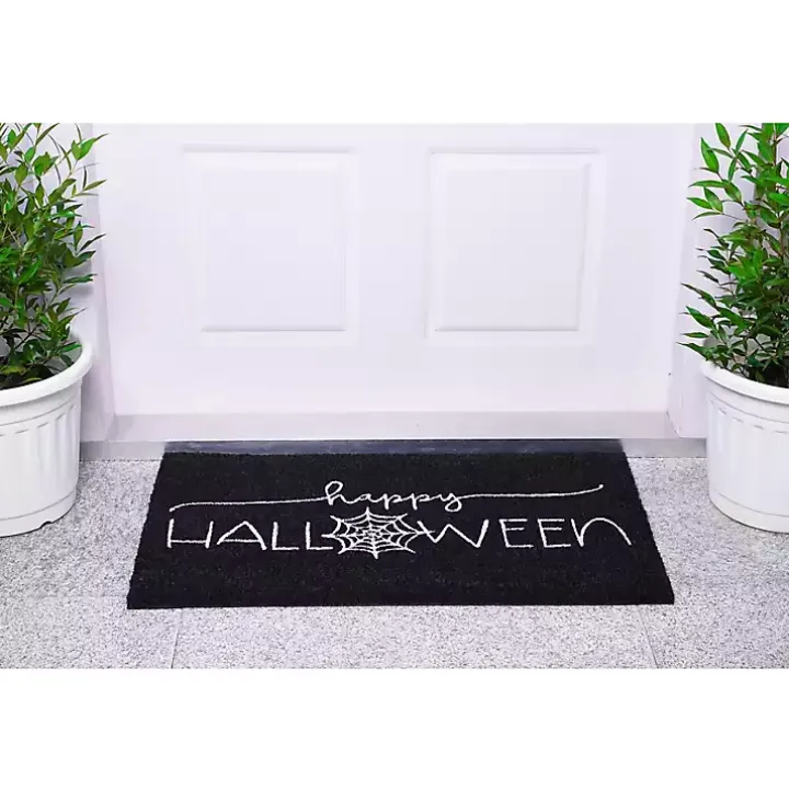 Happy Halloween Spider Web Doormat