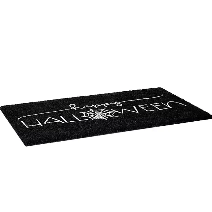 Happy Halloween Spider Web Doormat