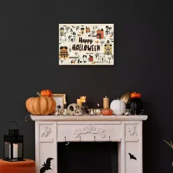 Happy Halloween Town Halloween Wall Art