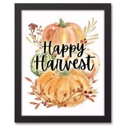 Happy Harvest Framed Canvas Art Print