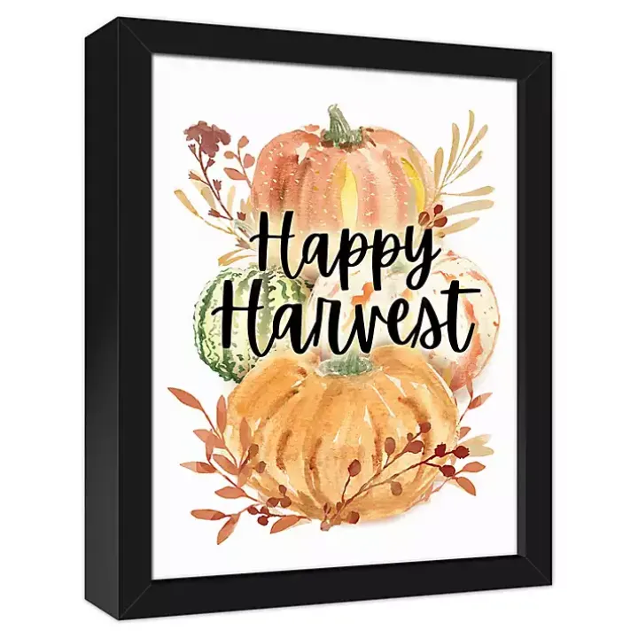 Happy Harvest Framed Canvas Art Print