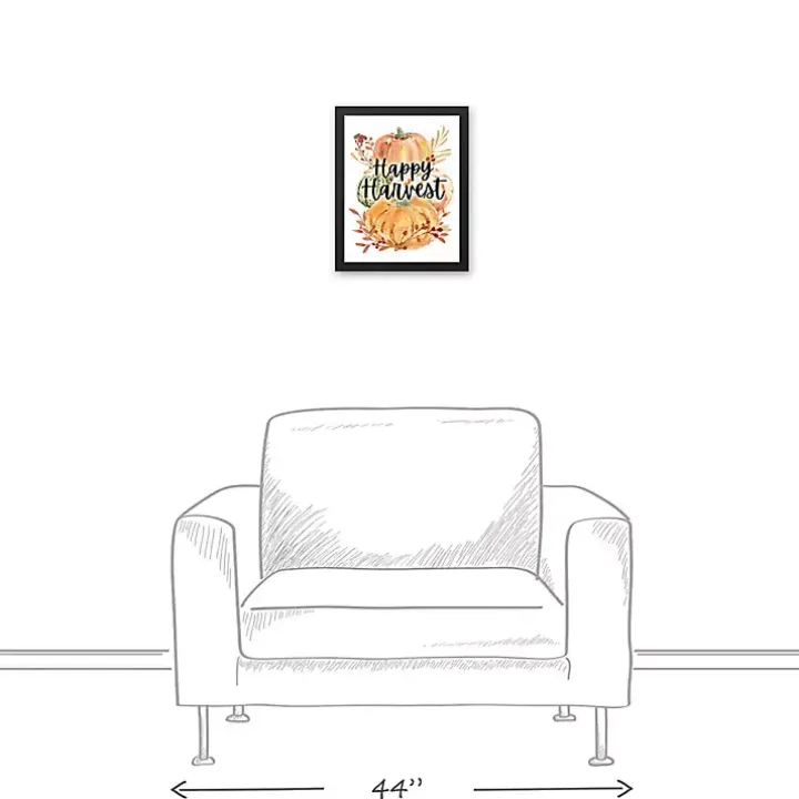 Happy Harvest Framed Canvas Art Print