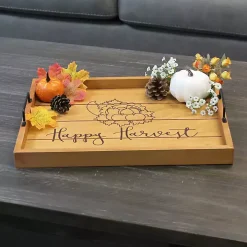 Happy Harvest Wood Tray