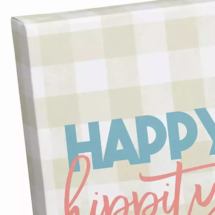 Happy Hippity Hop Canvas Art Print