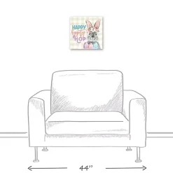 Happy Hippity Hop Canvas Art Print