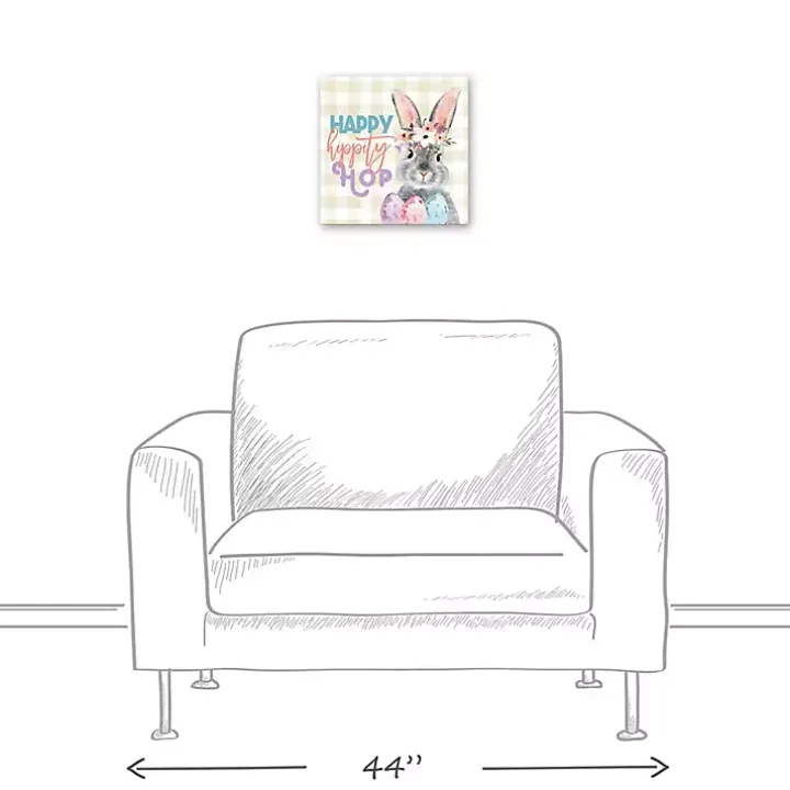 Happy Hippity Hop Canvas Art Print