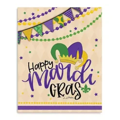 Happy Mardi Gras Canvas Art Print