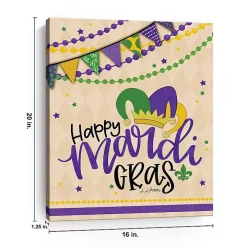 Happy Mardi Gras Canvas Art Print