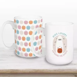 Happy Spooky Season Halloween Mugs, Set of 2
