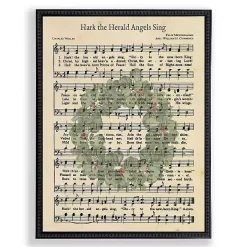 Hark the Herald Hymn Framed Christmas Art Print