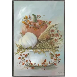 Harvest Arrangement Framed Canvas Art Print