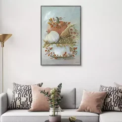 Harvest Arrangement Framed Canvas Art Print