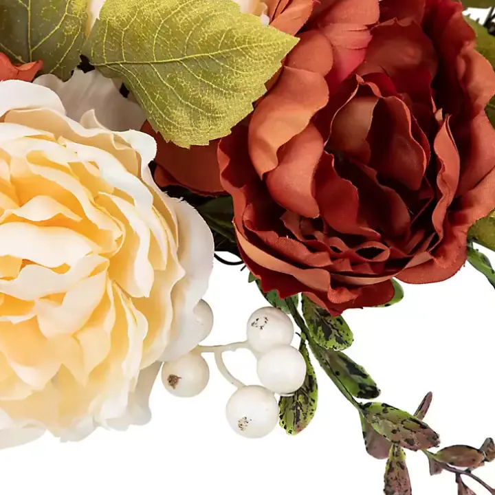 Harvest Floral Half Wreath