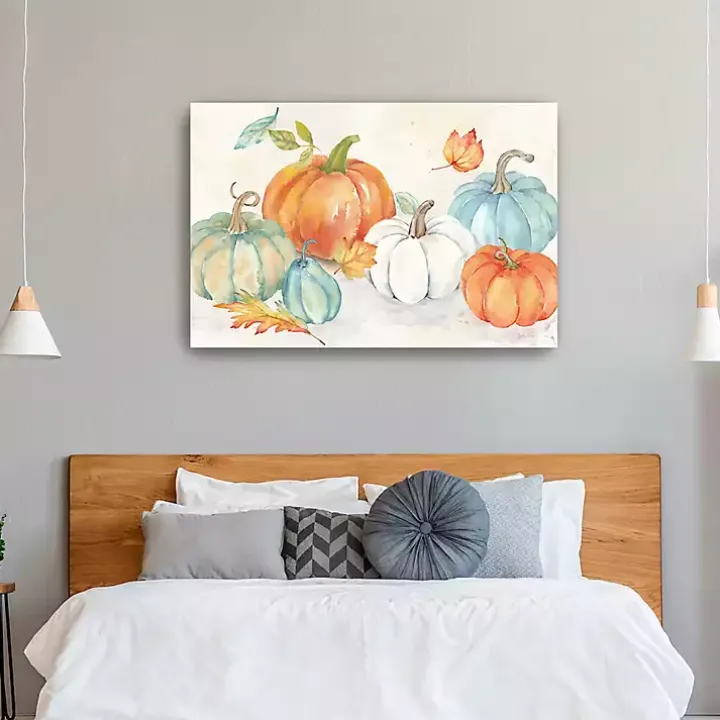 Harvest Pumpkin Patch Canvas Art Print