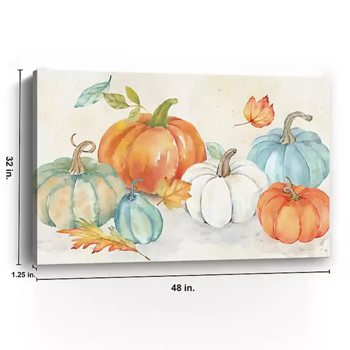 Harvest Pumpkin Patch Canvas Art Print