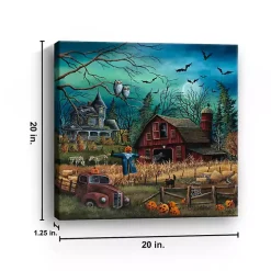 Haunted Farm Canvas Art Print, 20x20