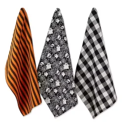 Haunted Prints Assorted Dishtowels, Set of 3
