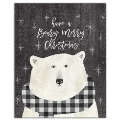 Have a Beary Merry Christmas Canvas Art Print