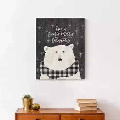 Have a Beary Merry Christmas Canvas Art Print
