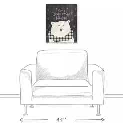 Have a Beary Merry Christmas Canvas Art Print