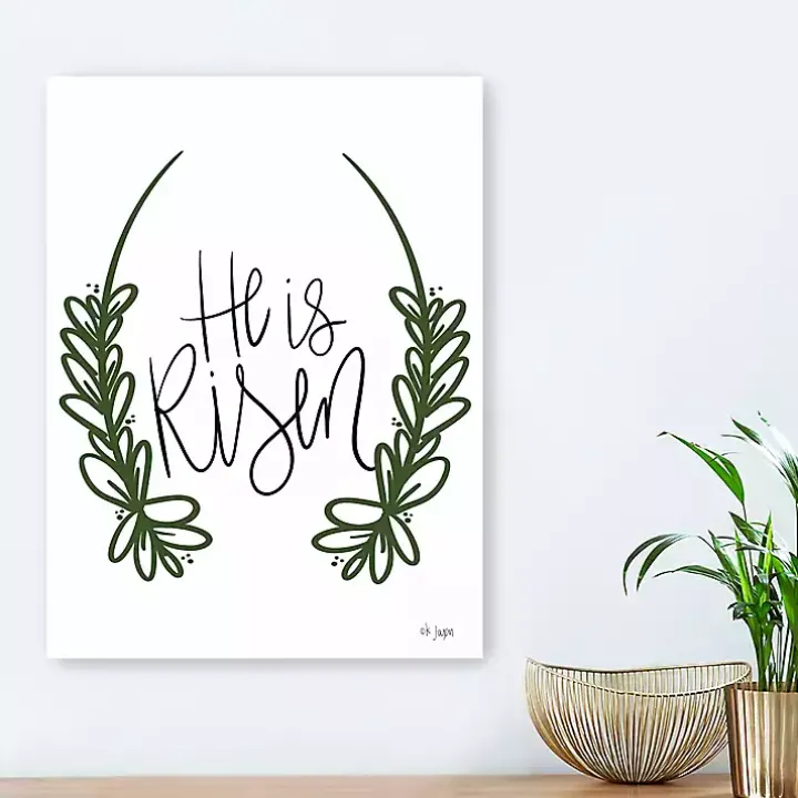 He is Risen Canvas Art Print
