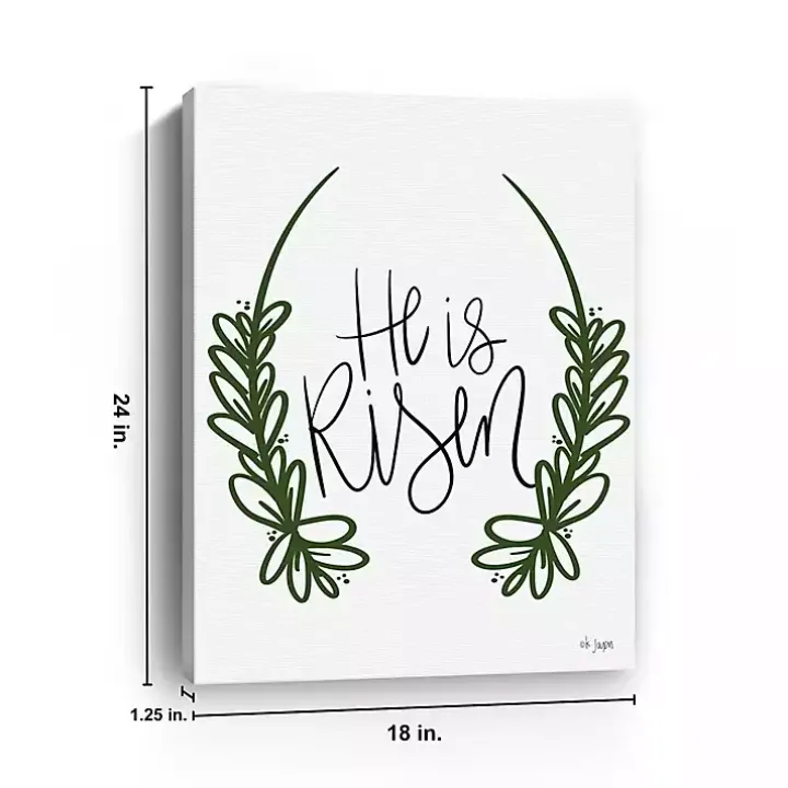 He is Risen Canvas Art Print