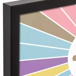 He is Risen Colorful Framed Canvas Art Print