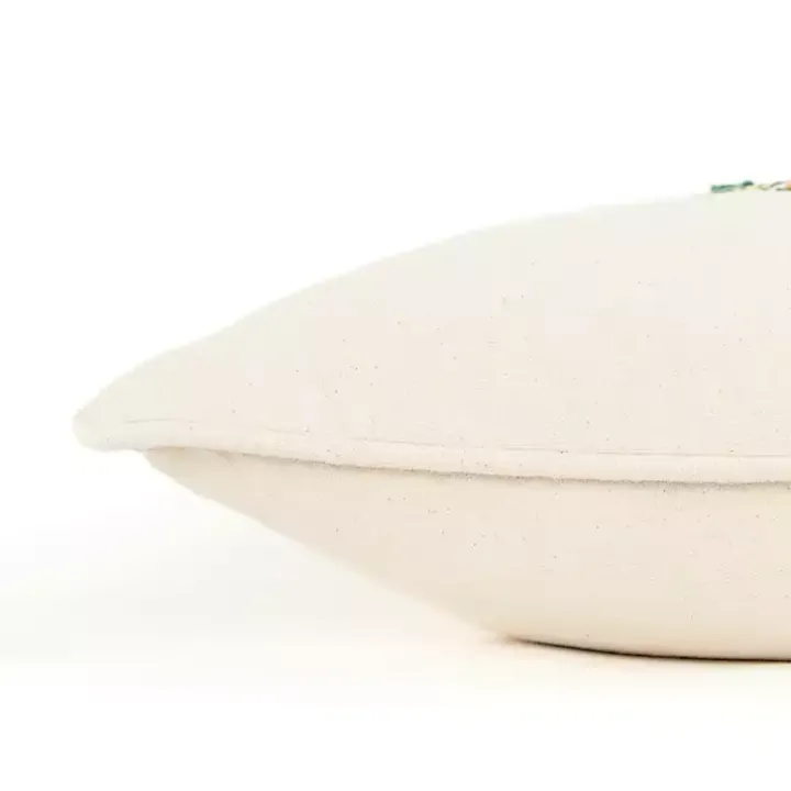 Hello Fall Embroidered Lumbar Pillow