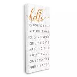 Hello Fall Favorites Canvas Wall Art