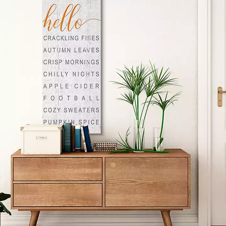 Hello Fall Favorites Canvas Wall Art