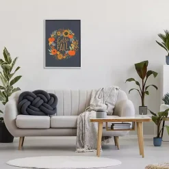 Hello Fall Sunflower Framed Giclee Art Print