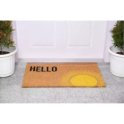 Hello Sunburst Doormat